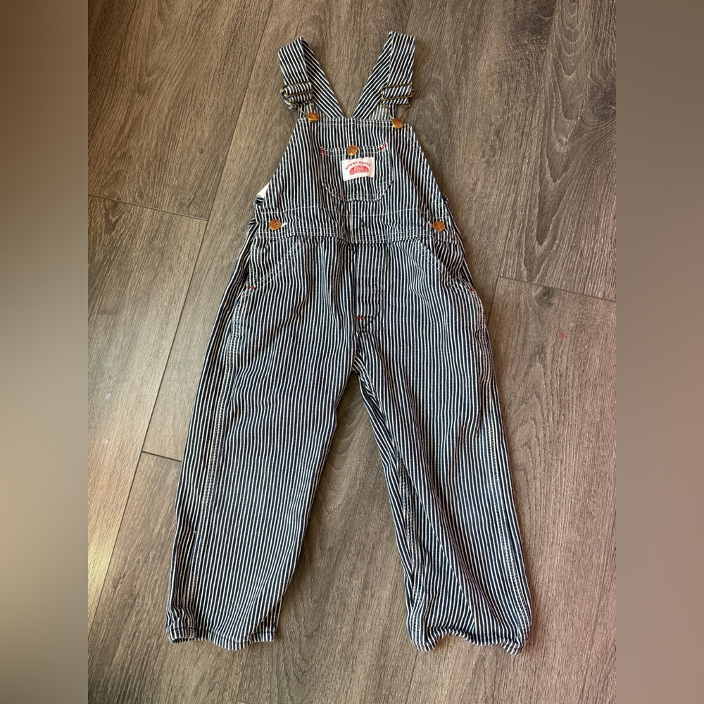 Striped Kids Overalls